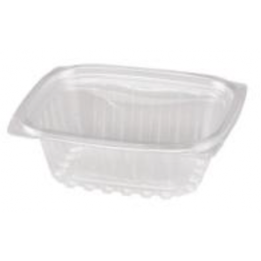 [Vhd-08] Deli rectangular PLA tapa articulada 8oz ( Paq 50 uds) Tapa Articulada.