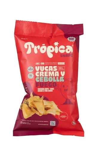 Cream and Onion Cassava Chips 71g