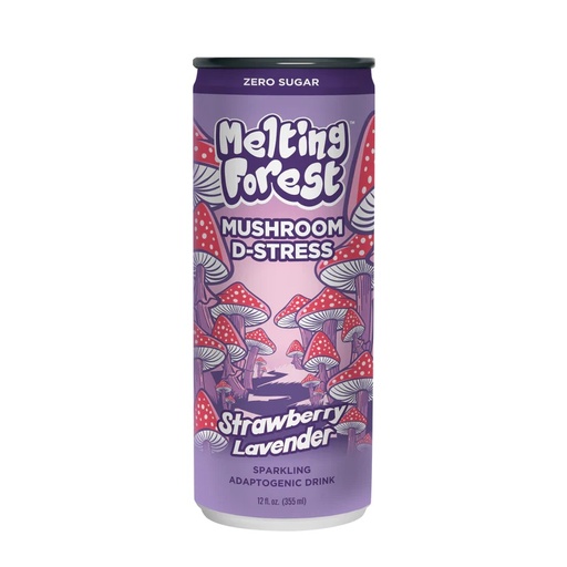 Mushroom D-Stress Beverage - Strawberry Lavender