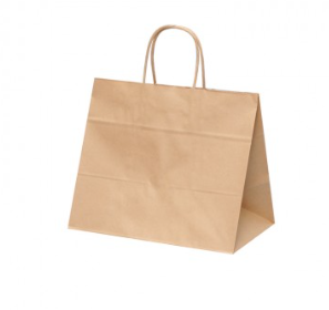Kraft TO-GO Bags with Handle (L32xW28xD15)