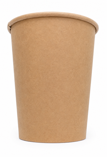 Vasos de Cartón de 8oz Kraft de una pared